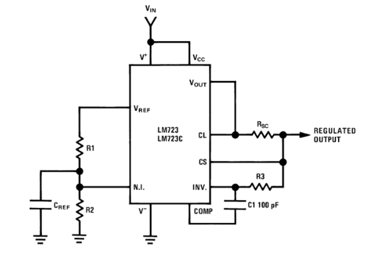 LM723 control circuit