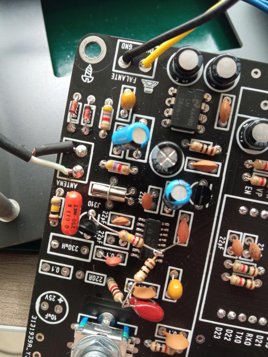 View of the RF preamp