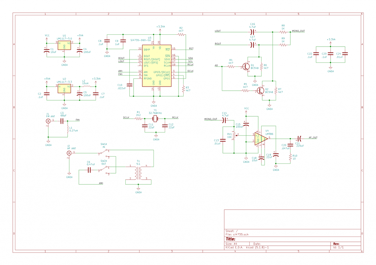 Complete receiver schematic