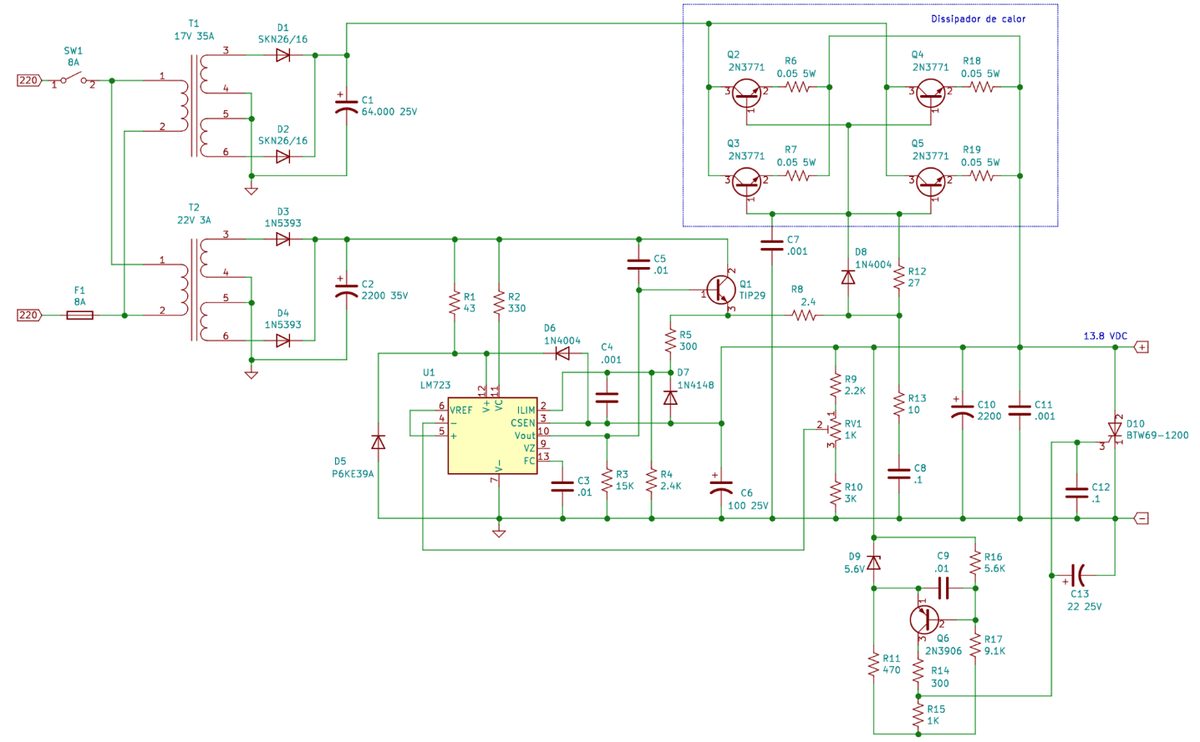 Assembled linear power supply