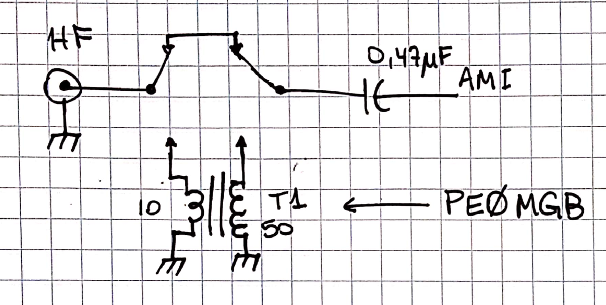 HF antenna input modification