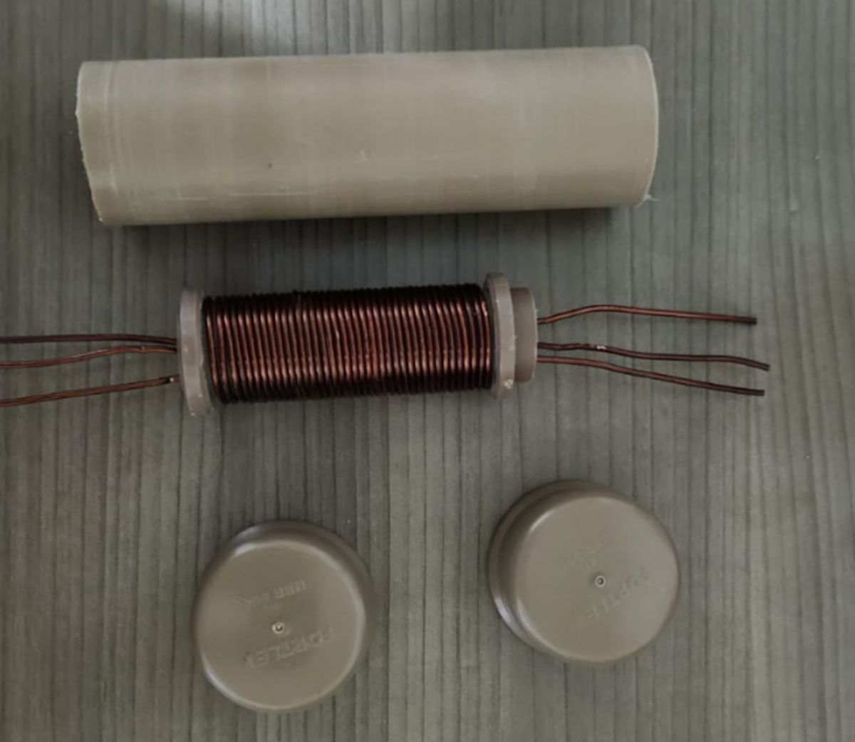 Coil, 32 mm PVC pipe and end caps